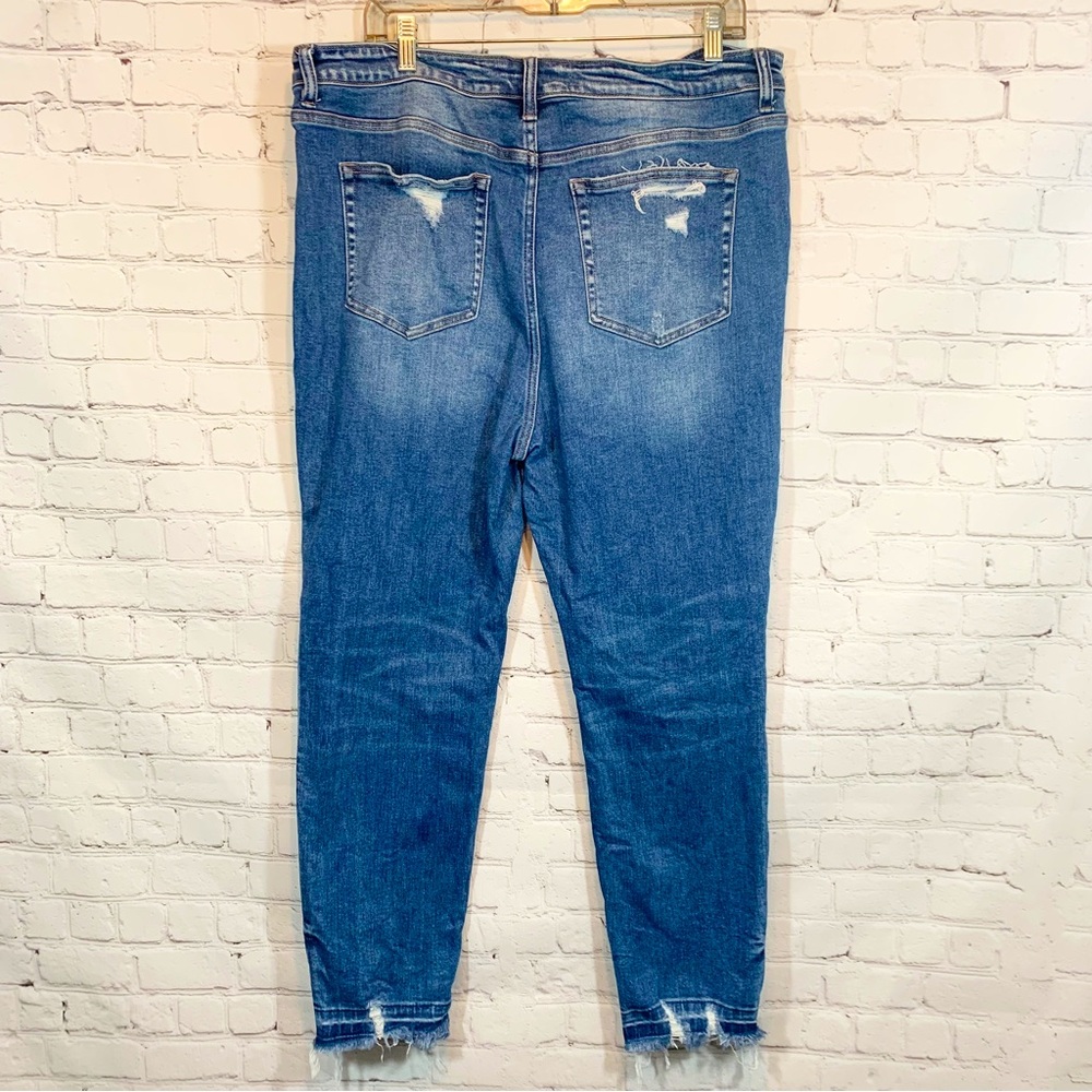Bridge by gly Jeans high rise ankle skinny distressed - Picture 2 of 8